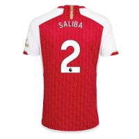 Billiga Arsenal William Saliba #2 Hemma fotbollskläder 2023-24 Kortärmad